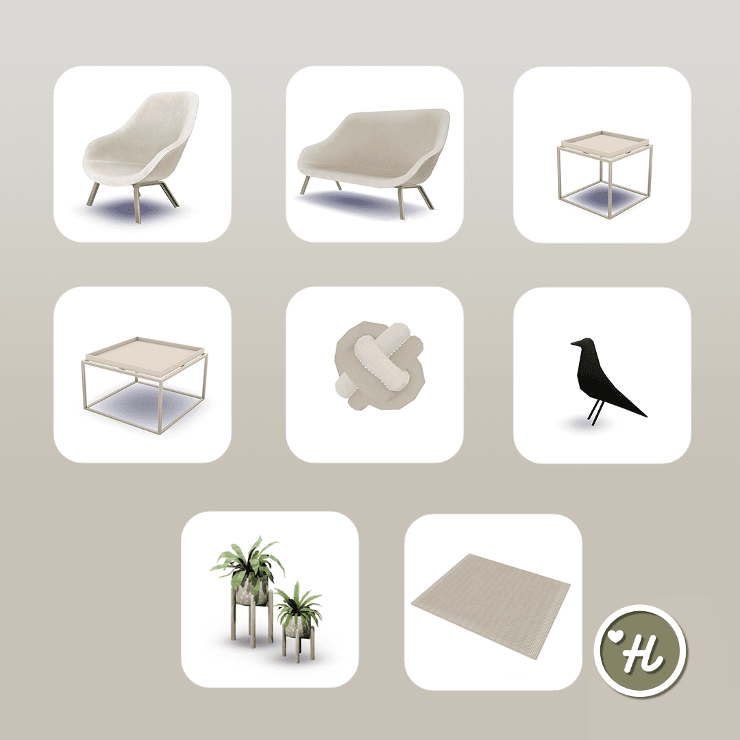 Галерея мода Набор мебели для гостиной Minimalist Set #2